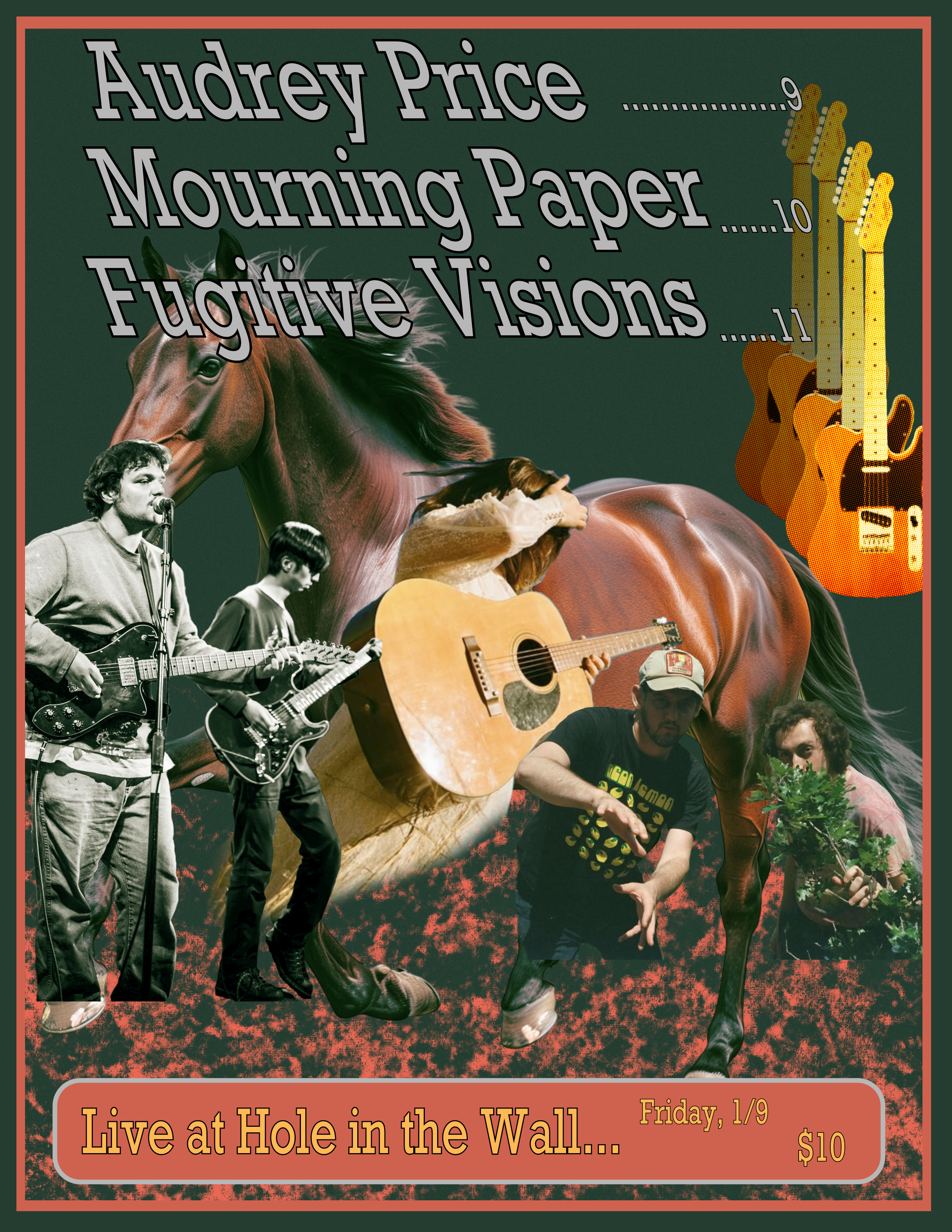 Hole in the Wall show flyer